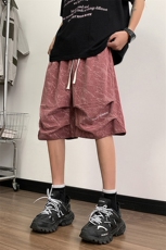 2025夏季新款港风抖音迷彩美式男女情侣刺绣潮休闲短裤K620/特P35，男装牛仔裤，星座608A