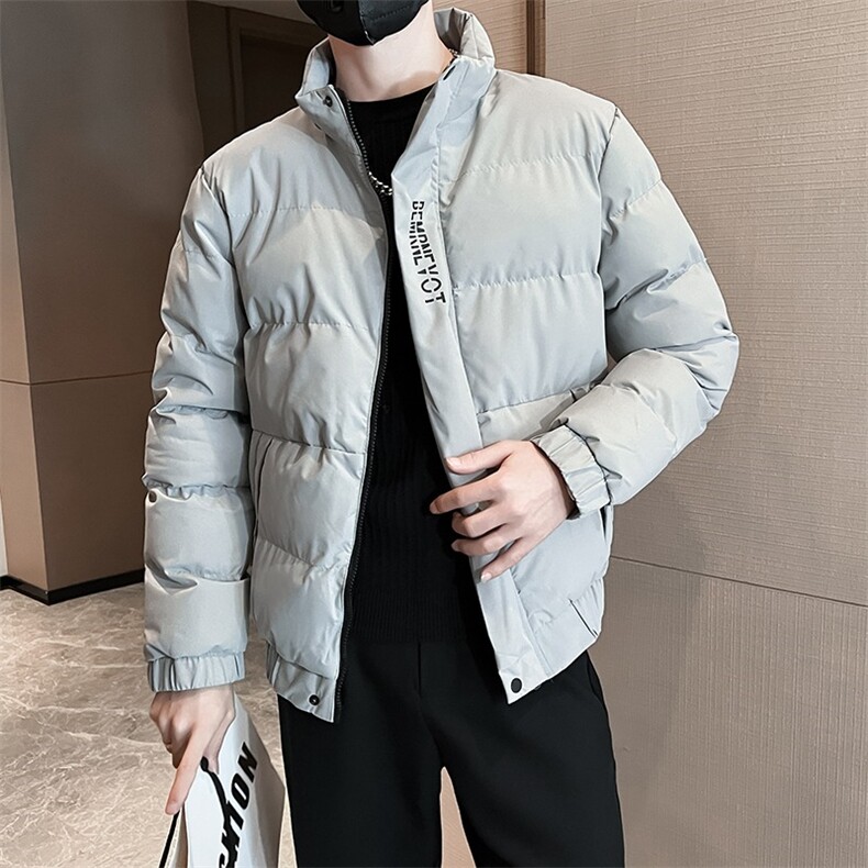 潮流标准流行青年棉服外套男冬季加厚棉袄潮牌日系新款气质立领,男装棉衣,星座218-1（原230）