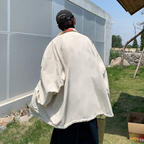 两面穿外套男春秋宽松韩版夹克上衣ins潮休闲百搭棒球服WT0610-65图片
