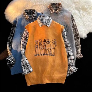 圆领针织马甲男潮流百搭休闲B08P32,男装背心/马甲,星座1116-2