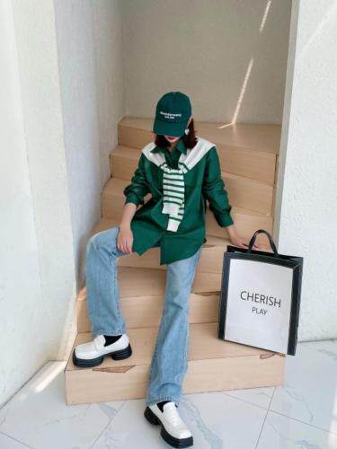 衬衣搭配披肩，其它，MZ 慕姿