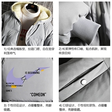 加厚加绒连帽衣男大码服男面包服男MY16259-P100网格挂拍，男装棉衣，电商A040A