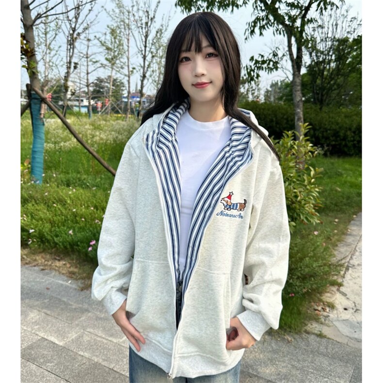 5591-P55原版做工纯棉华棉复合休闲卫衣薄款/加绒，女装卫衣/绒衫，星座617A-2