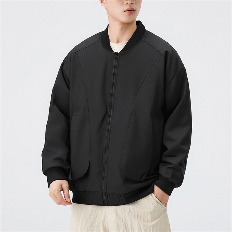 户外夹克男棒球领纯色上衣冲锋衣外套DSA157B-JK7869-P70图片