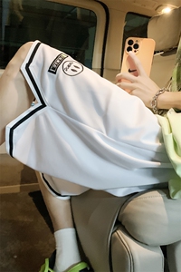 港风大码宽松大码刺绣笑脸篮球裤M-5XL-DK2238-P28图片