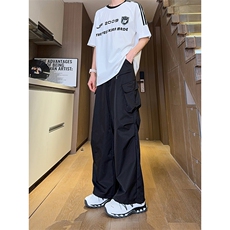 现货美式设计感小众工装裤高街休闲拉链直筒裤男K653-P55控78，男装工装外套，星座205-5