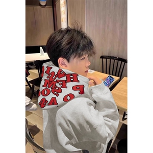 美式连帽卫衣外套男潮牌宽松ins潮流帽衫港风重磅上衣图片