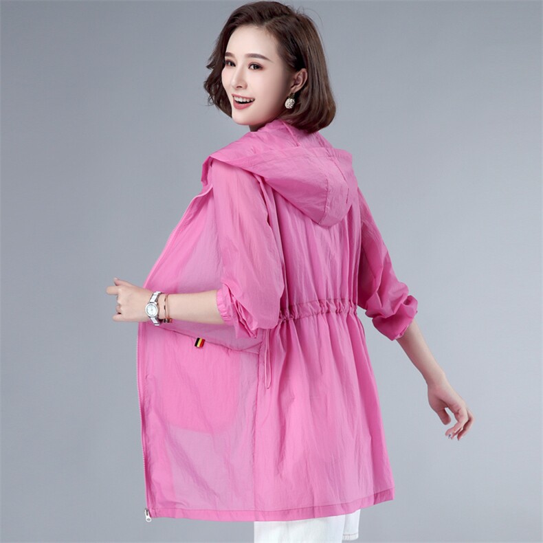 2026春夏装新款时尚连帽防晒衣B356，女装防晒衣，板酷