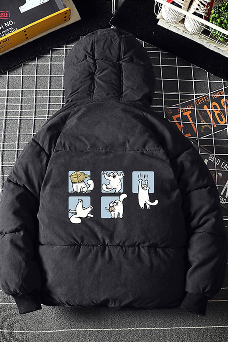 MY16097-P100加厚加绒连帽衣男大码服男面包服男,男装棉衣,电商A040A