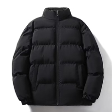 羽绒棉服男2025季新款潮牌双面穿立领加厚保暖外套大码情侣棉衣，男装棉衣，星座1210-1