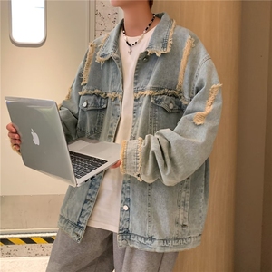 JK8920-P55 cleanfit牛仔外套男女春秋款痞帅炸街穿搭复古图片