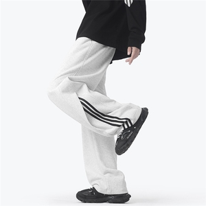 现货 现货 秋季休闲裤卫裤男织带拖地裤D329-QM750-P55-控78图片