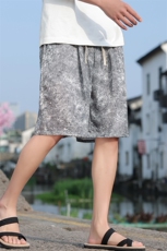 2025夏季新款男装新中式风紋理休闲短裤透气5分裤DK97-P45，男装牛仔裤，电商B277(原6028)