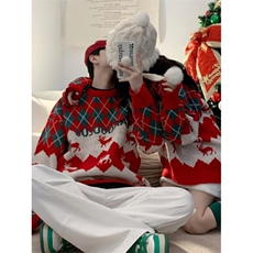 1506-1/MY5341/P50圆领毛衣针织衫男潮牌帅气秋冬季打底圣诞上衣，男装T恤，星座1506-1