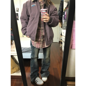 【有货】cleanfit紫色底特律外套男高级感工装夹克8158CC-特P65,粉色能搭配淡紫色吗图片