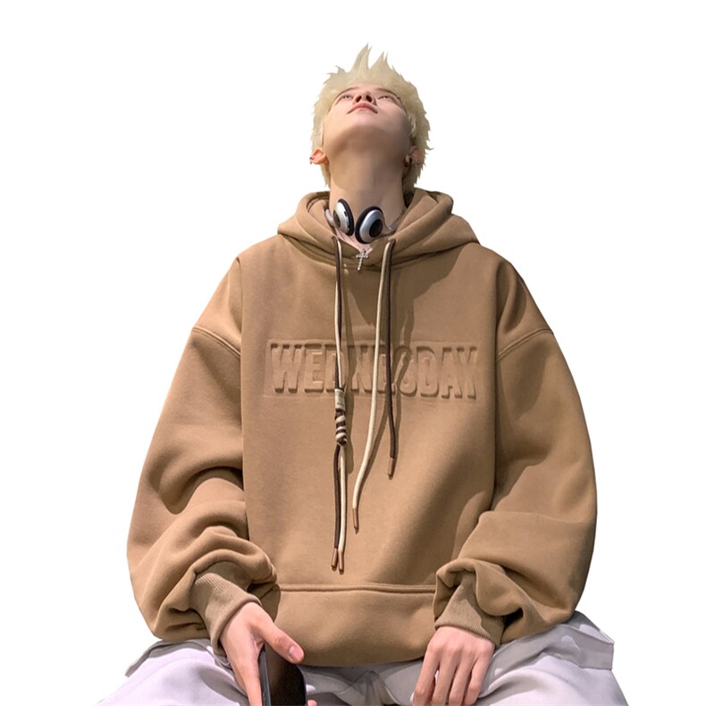 抖音品质加绒潮流立体钢印字母卫衣LMWY03JR-P60LMWY03-P55,男装卫衣,电商B325