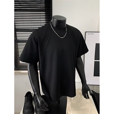 t恤男款夏季短袖cleanfit美式复古五分袖T0117-P38，男装T恤，星座308B-2