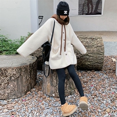 2024年冬季皮毛一体羊羔毛外套-款号8859-P185-K268，女装羊绒大衣，浙宝305