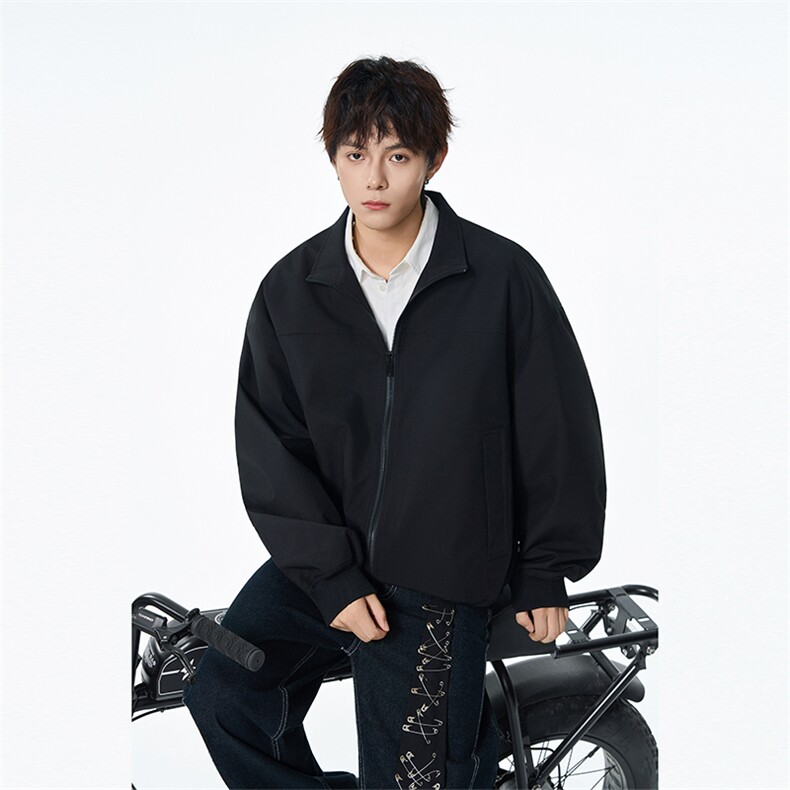 2026春秋季设计感高品质个性简约休闲夹克飞行服防风衣8566-特P36,男装夹克,电商B306