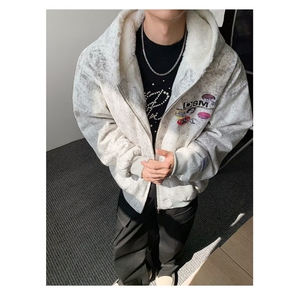秋冬新款男土棉袄冬季废墟迷彩户外劳保连帽工作棉衣棉服干活,嘉定工作穿搭微胖图片