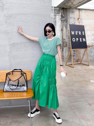 版欧货同款条纹套装，女装职业装，玩美