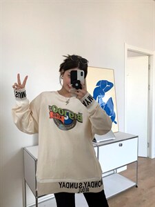 2022春款休闲百搭卫衣,女装卫衣/绒衫,QIANCHEN 谦晨