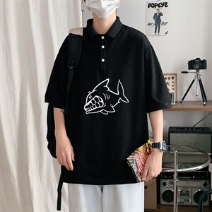 PL57041-P35 翻领短袖polo衫男大码胖子半袖t恤男有领保罗衫图片