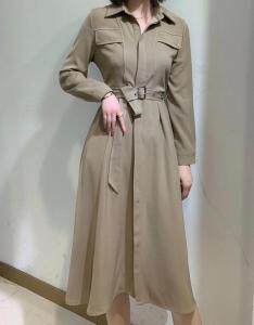 【东方名裳】早秋新款明线连衣裙，女装连衣裙，东方名裳