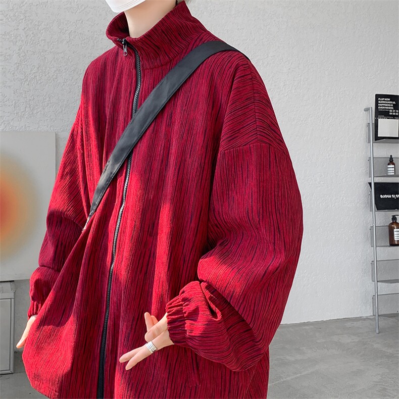 现货JK10071-特批55夏季大码灯芯高品质夹克外套宽松情侣上衣,男装夹克,电商A059