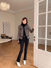 高端定制含羊毛面料时尚气质高雅淑女外套，其它，荷塘月色