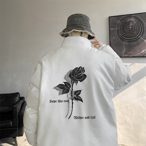麂皮绒棉衣男大码立领棉袄子男羽绒棉服JM87279-P110图片