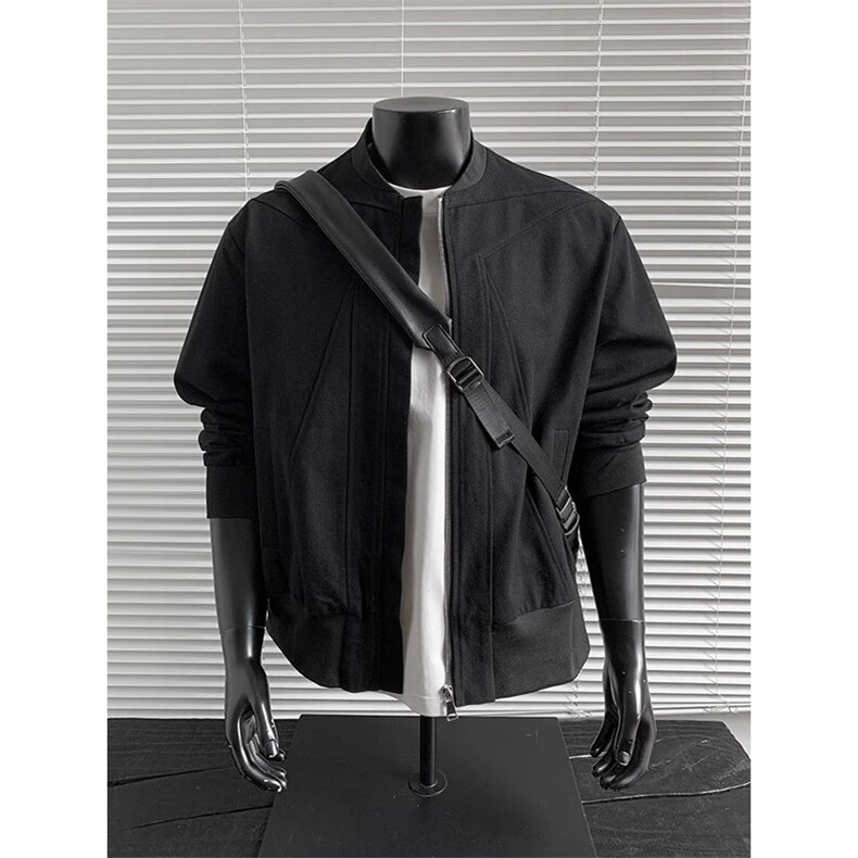 1506-1/J25991/P60硬汉穿搭短款外套男秋季红内工装棒球服百搭潮,男装工装外套,星座1506-1