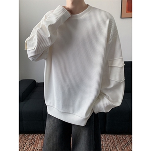 S2602/P35春装新款现货卫衣男立体袋个性T恤宽松大码上衣图片