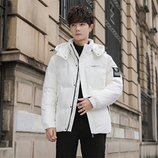 2025冬季新款90白鸭绒连帽休闲羽绒服男外套备货充足R9021-P150，男装羽绒服，星座301D(原星座1004-8）