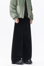 8XL-M加绒美拉德宽松金丝绒阔腿裤垂感拖地裤K993P55加绒65控78，男装卫衣，电商D206-1