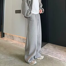 卫裤男直筒宽松阔腿长裤高街垂感休闲显瘦情侣运动裤CK8079，男装休闲裤，星座516A