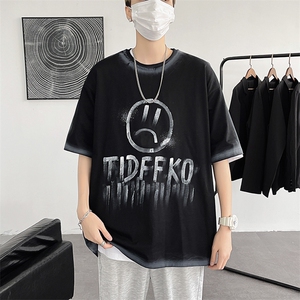 涂鸦潮短袖t恤男夏季宽松情侣装新原宿风学生上衣ins T605-P25图片