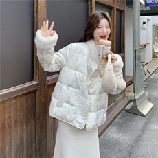 2025D冬季羽绒服新中式短款50白鸭绒RF2C290-7801#-P295-K399，女装羽绒服，2C290