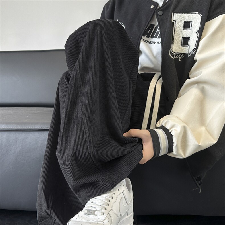 加绒休闲裤男宽松灯芯绒弯刀裤K3657-P45加绒P55控68加绒控78,男装卫衣,星座209-2