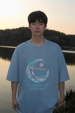 230g重磅纯棉短袖t恤男大码半袖半截袖DX17341-P20，男装T恤，电商A040