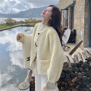 新品现货2025冬装新款女装羊羔毛加厚外套8073-p185-k278图片