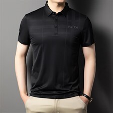 2023夏季新款潮流休闲百搭T恤时尚翻领透气体恤上衣短袖印花男装，男装T恤，电商B212（原钱塘6029）