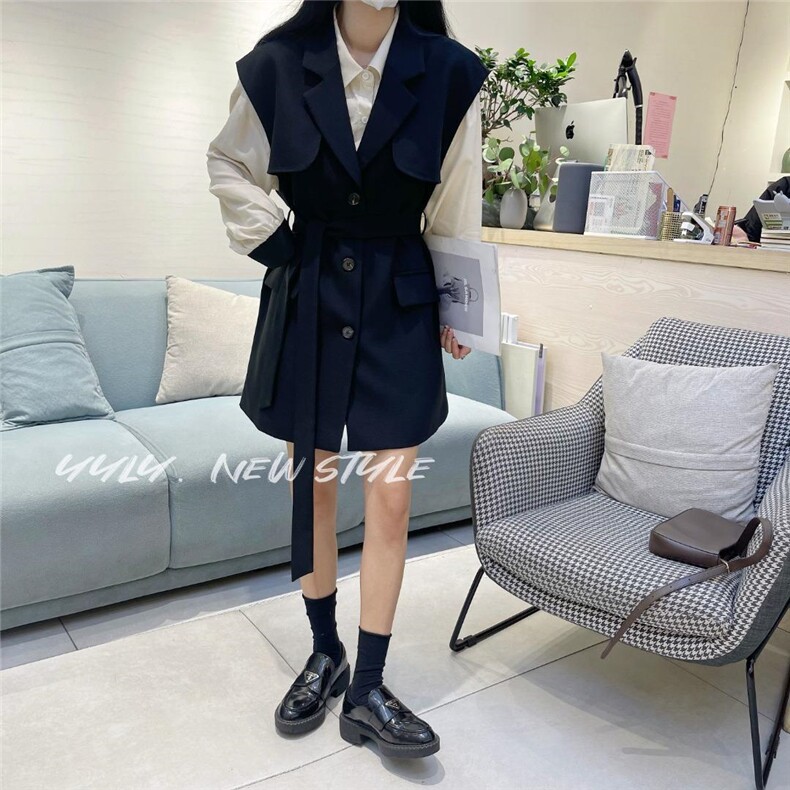 秋季西装马甲，女装西装，迎盈柳韵