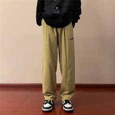 男春季新款港风纯棉280克水洗休闲裤K2931P35，男装休闲裤，星座1116-2