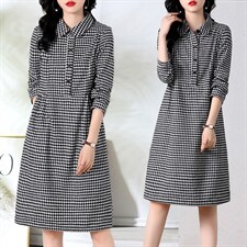 罗得堡2022年秋装新款连衣裙7805，女装连衣裙，罗得堡