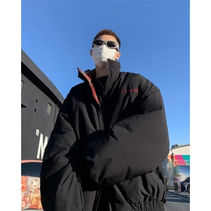 双面穿棉服男冬季棉袄外套韩版潮流面包服  M3343 P90图片