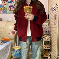 抖音得物高品质26春装美式高街重磅结构拼接织带立领卫衣外套CM42，女装短外套，电商A486-1