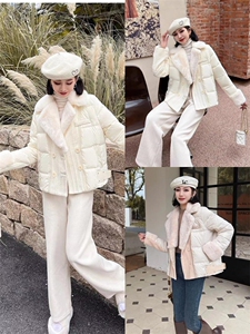 [现货]羽绒拼接貂毛款，两色，两码,其它,依柏璐(1F)