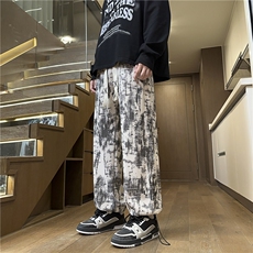 秋季新款灯芯绒拼接休闲裤男款长裤K889*P40控68，男装休闲裤，星座227-1