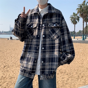 夹克男韩版潮流高街帅气2023春秋新款ins宽松百搭外套W4693-P63图片